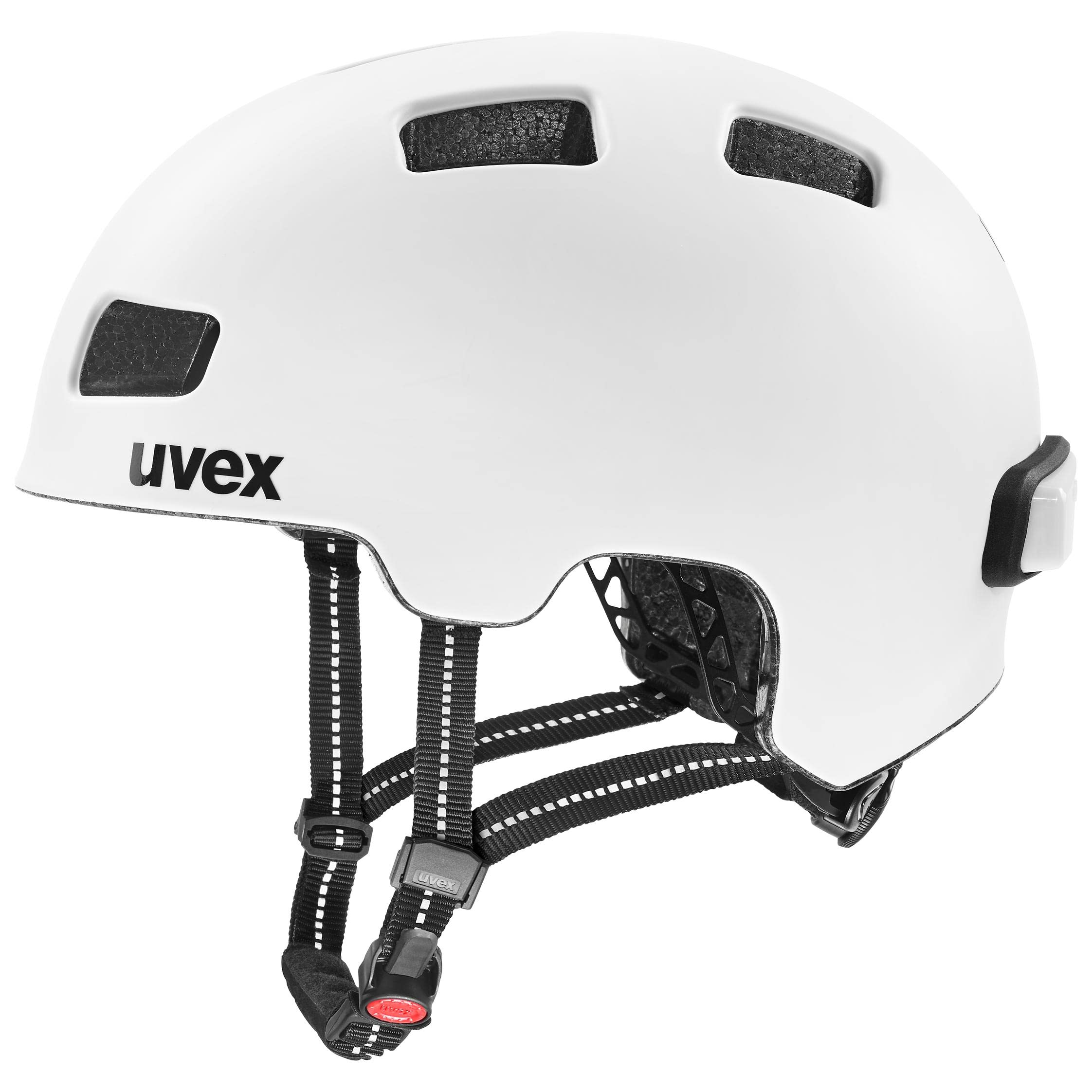 uvex City 4 Reflex Fahrradhelm, White matt, 55-58 cm Sport & Freizeit