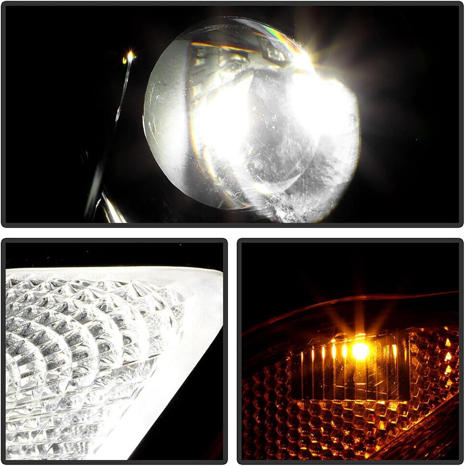 LED Headlight Assembly w/DRL For 2016-2021 Honda Pilot 2017-2021 Ridgeline LED Low Beam & Halogen High Beam (Driver Left Side)