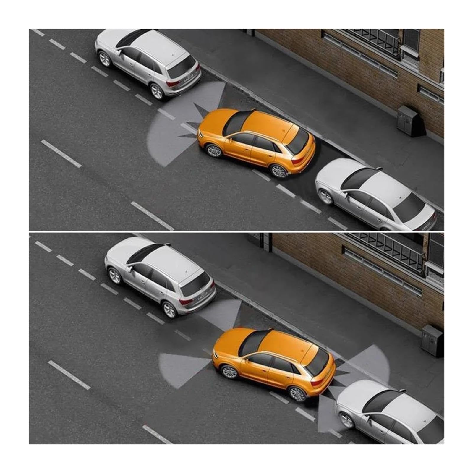 Radar Retromarcia Posteriore Per Auto 8 Sensori Parcheggio Rilevatore Elettronico Per Kit Assistenza Alla Cicalino Sensori Parcheggio Auto(Nero)