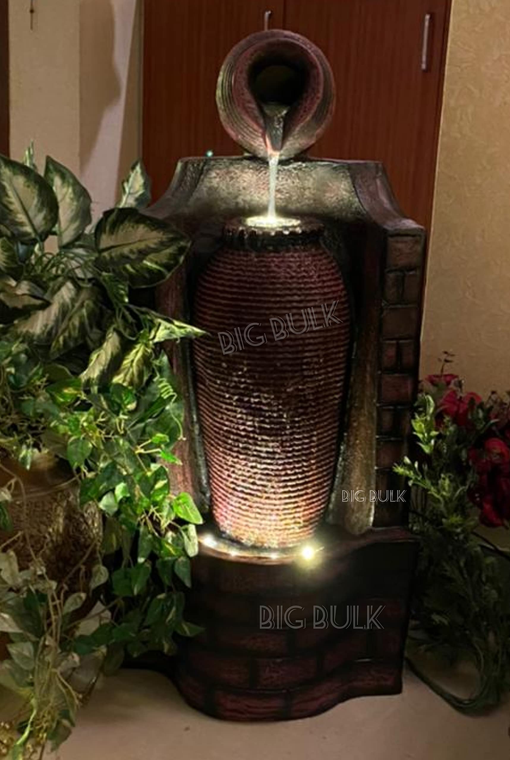 Fiber Fountain with Led Lights for Home Decor Office Decoration Gifting Garden Indoor Outdoor-image-22