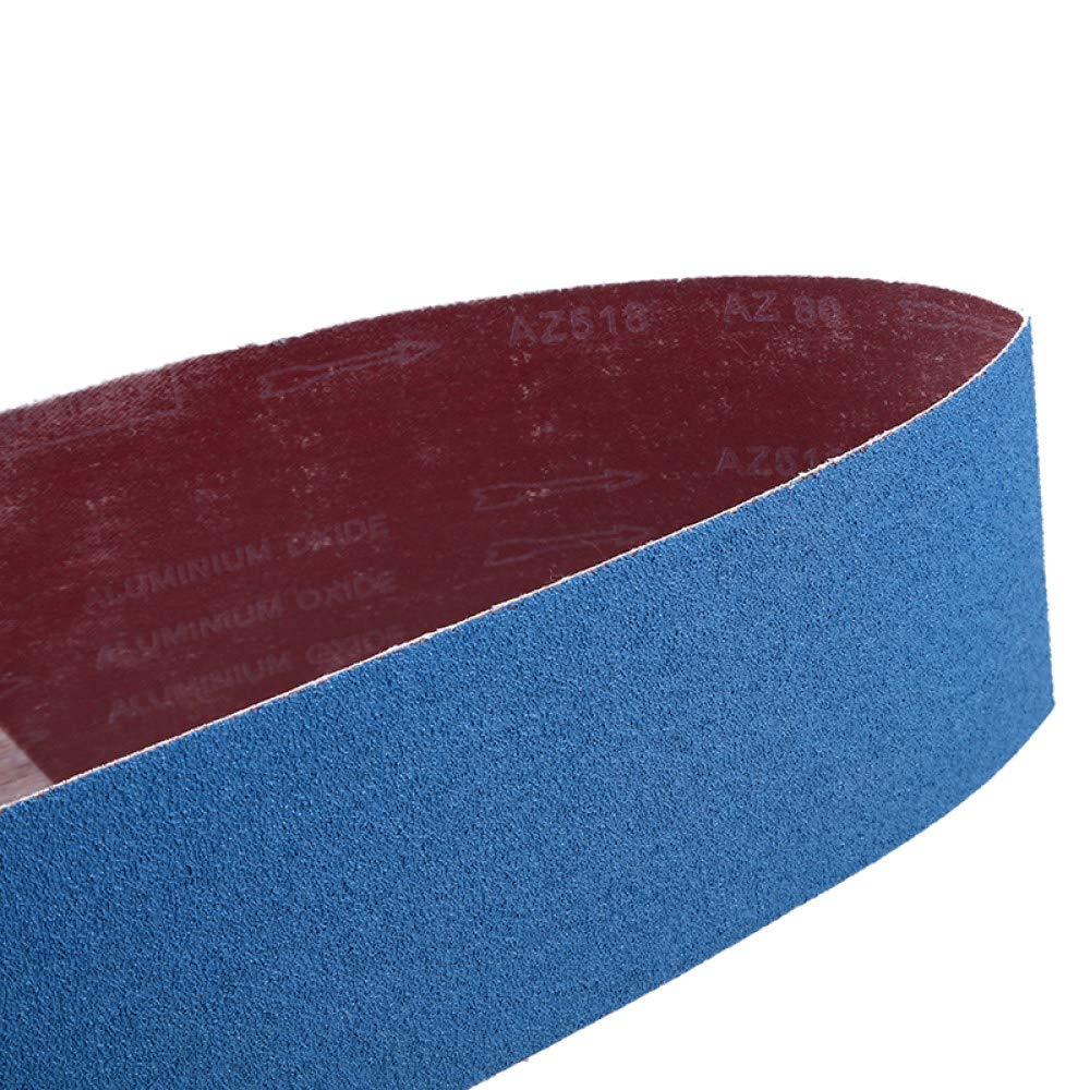 5 pz 100 * 915mm Zirconio Corindone Nastri Abrasivi Blu Carta Abrasiva 80/120/150/180/240/320/800/1000 Grane Lucidatura Nastri Strumento,80