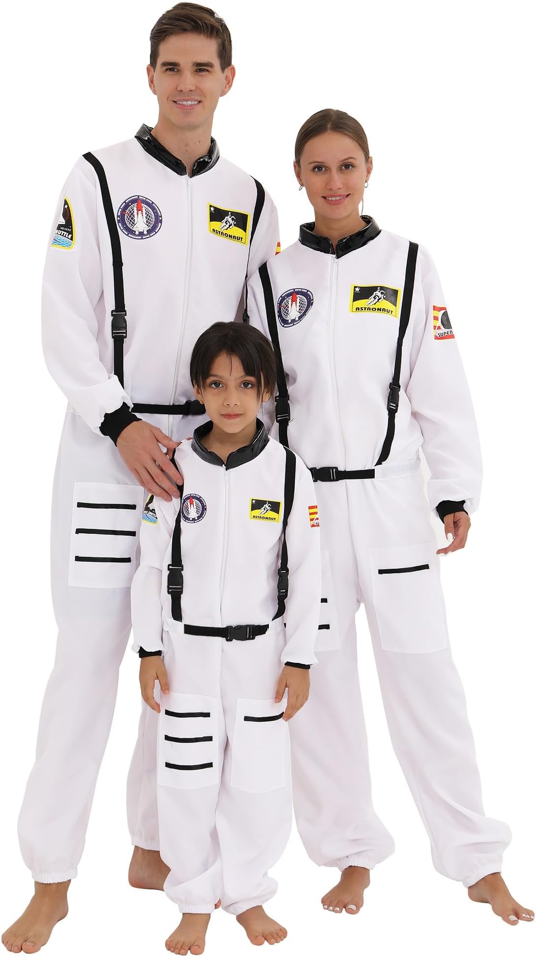 YEAXLUD Cool NASA Space Astronaut Cosume Space Jumpsuit Family Halloween Costumes Dress Up
