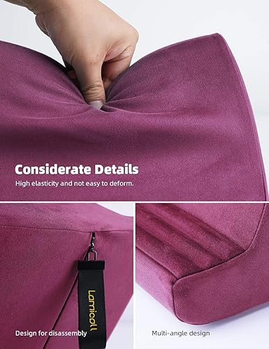 Miniatura 20 de Lamicall - Soporte de almohada suave para tablet, almohadilla suave para el regazo con 6 ángulos de visión, para iPad Pro 9.7, 10.5, 12.9 Air Mini 4