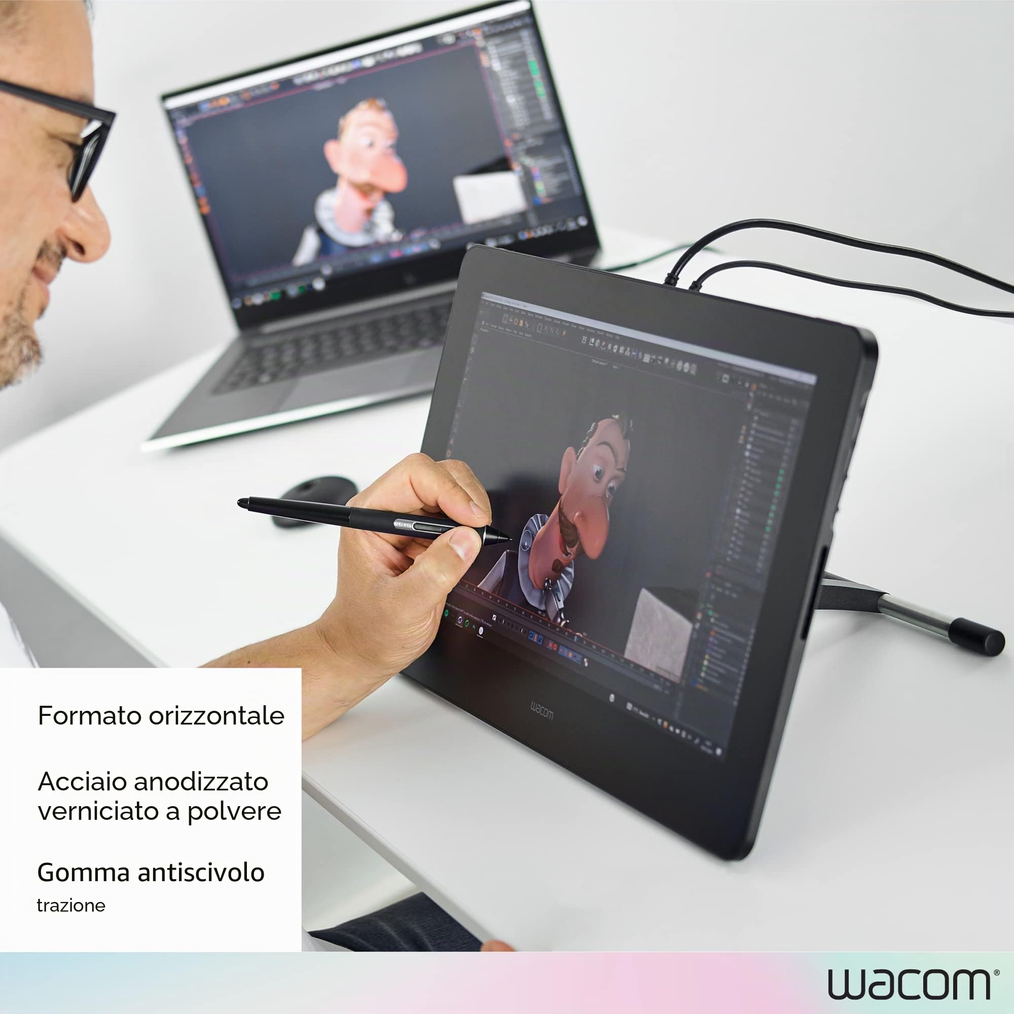 Wacom ACK620K supporto da tavolo per Tv a schermo piatto 39,6 cm (15.6") Libera installazione Nero