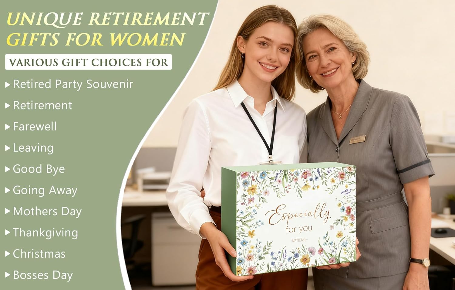 Happy Retirement Gift for Woman 2026, Funny Retirement Gifts for Women Coworkers, Cool Retired Gifts for Retirees Women Boss Teacher Nurse Mom Grandma Friends, Farewell Leaving Gift w/ Canvas Tote Bag - Image 3