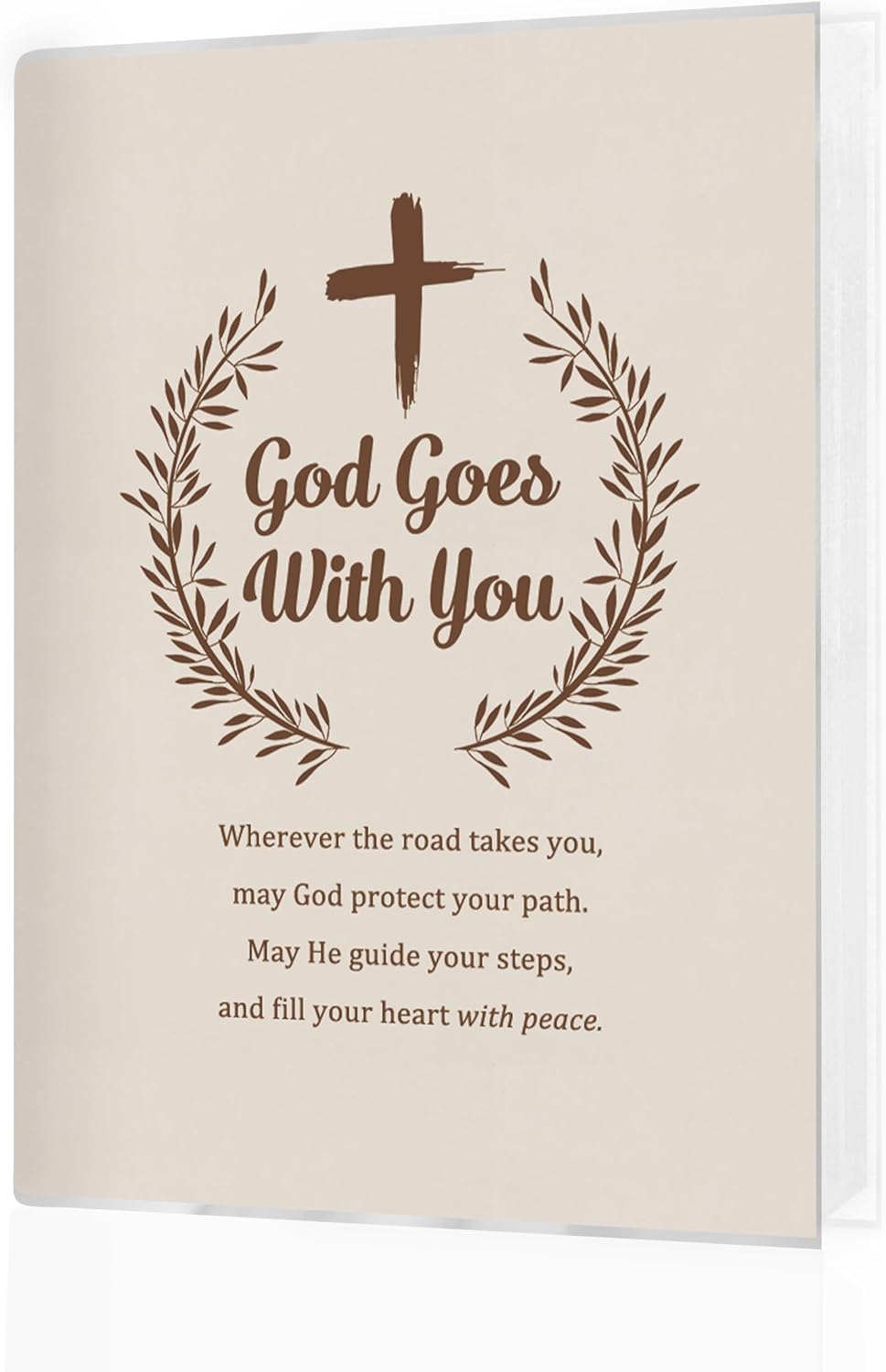 Christian Photo Album 4x6, Inspirational God Goes with You Bible Verse Small Memory Photo Album Book for 18 Pockets Hold 36 Pictures, Photobook for Family Anniversary Travel Vacation