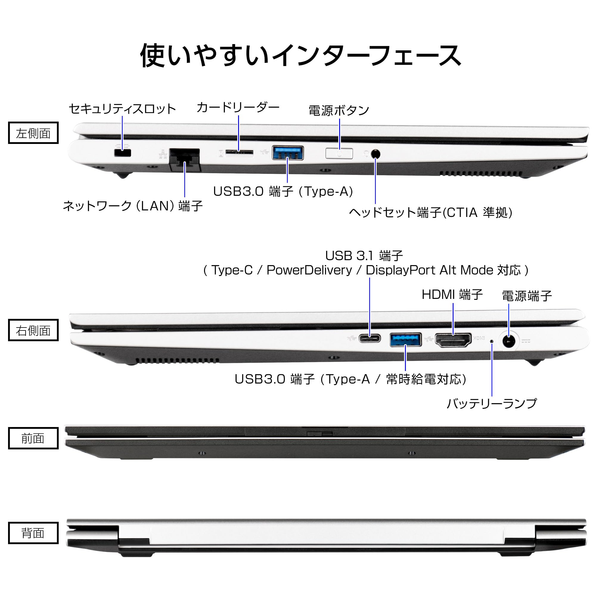Amazon.co.jp: mouse A4 【3年保証】 ノートパソコン (Ryzen 5 7430U