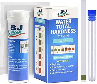 Water Hardness Test Strips | Fast and Accurate Water Quality Testing Kit for Water Softener, Swimming Pool, Fish Tank, Spa Kit and etc |150 Strips for 150 Hard Water Tests. 0-425 ppm and 0-25 gpg