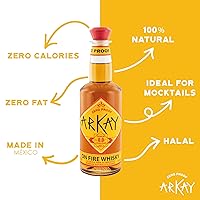 Vista 4 de ARKAY Whisky Zero Proof On Fire Alternativa premium sin alcohol 33.3 fl oz (1L) Cero calorías y azúcar