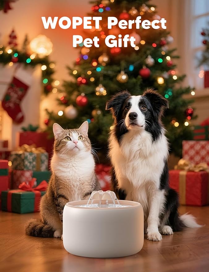 Fuente de Agua Automática para Gatos WOPET W03 Lite, 3L, Cerámica miniatura 3