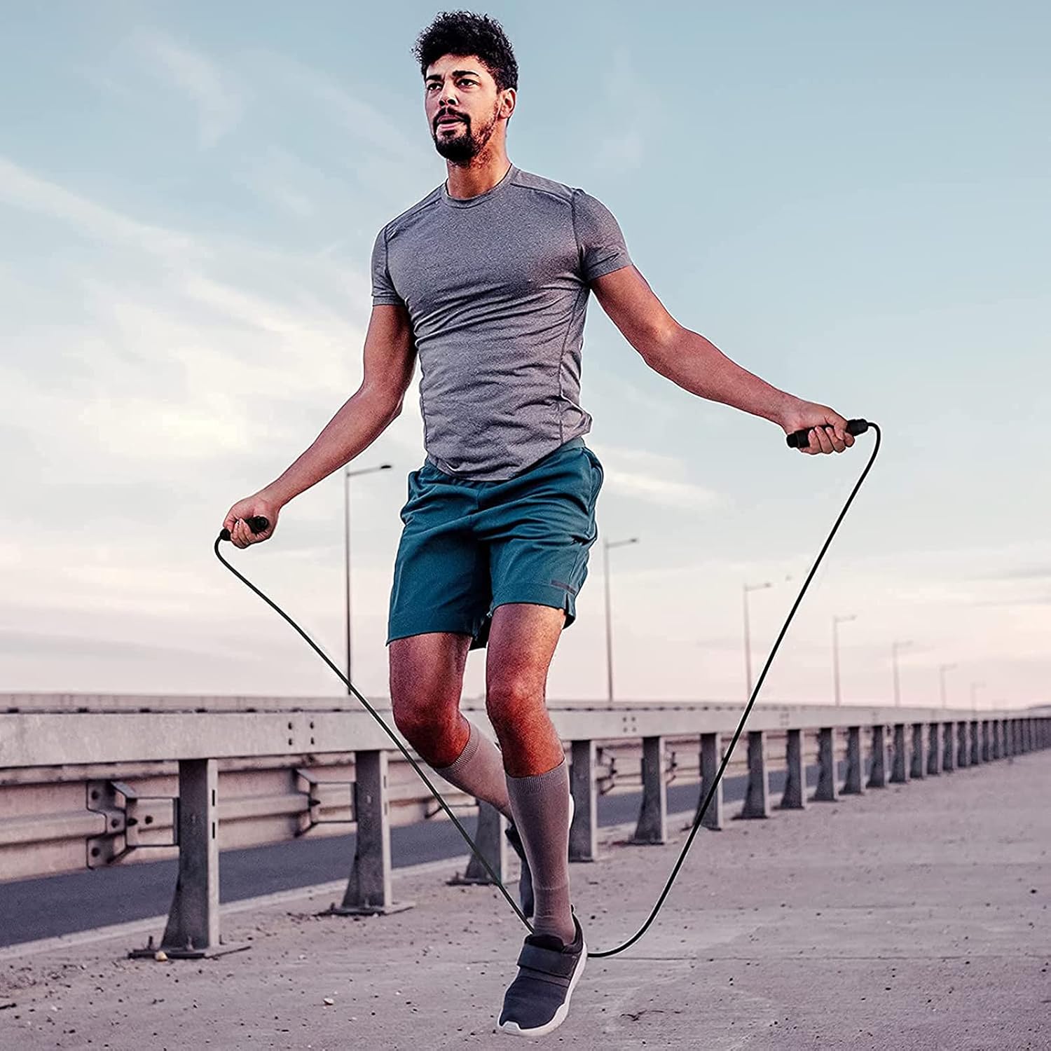 GIEMIT Speed Agility Training Set, Includes Speed Running Parachute, Adjustable Rungs Agility Ladder, 12 Disc Cones, Jump Rope with Carrying Bag for Football Soccer Lacrosse Hockey Basketball Drill : Sports & Outdoors