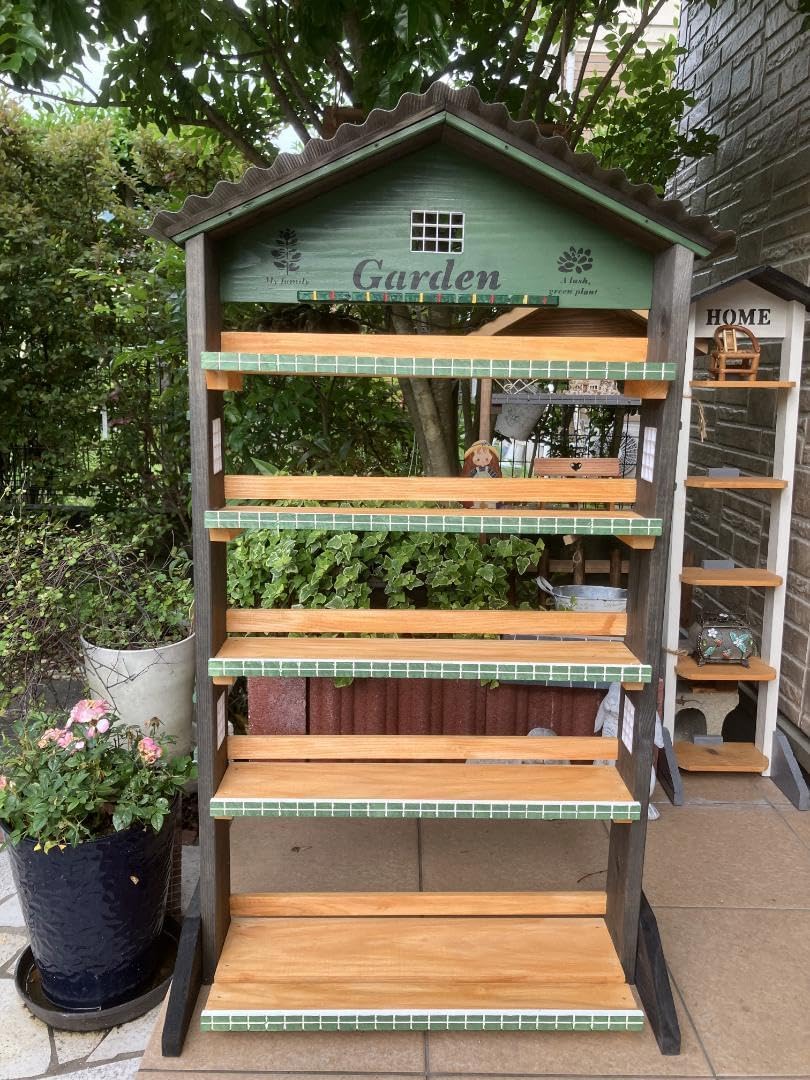 No218 三角お屋根の簡単移動 棚5段 garden No218 三角お屋根の簡単移動 棚5段 garden No218 三角お屋根の