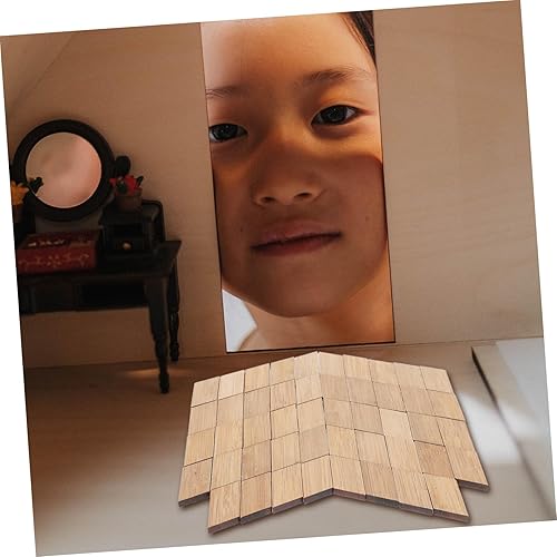 Miniatura 3 de NUOBESTY 48 piezas de pisos de casa de muñecas, tablas de piso de casa de muñecas 112, mini tablas de bambú para suelo de paisaje en miniatura,