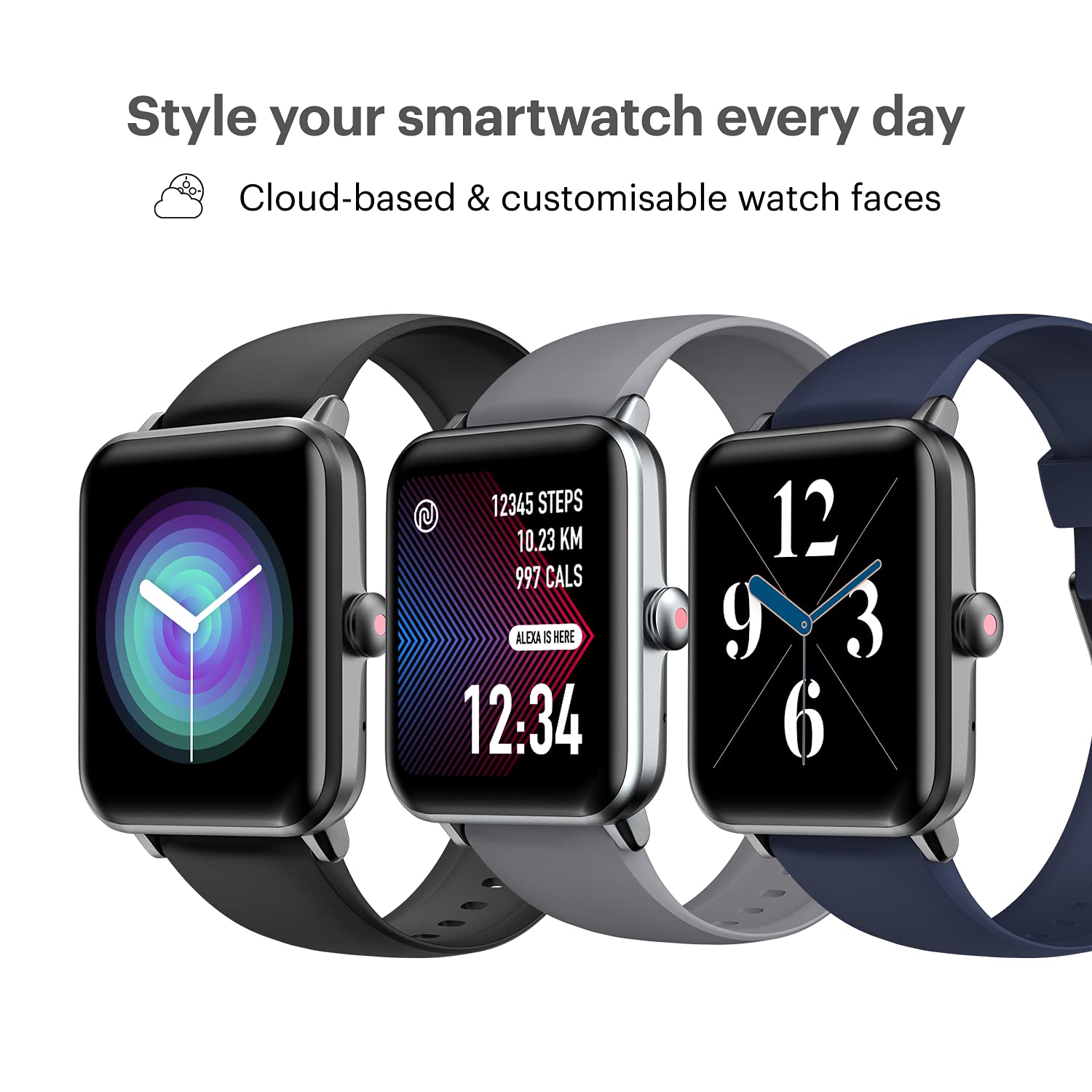 Amazon.in: Buy Noise ColorFit Pro 3 Assist Smart Watch with Alexa Built-in,  24*7 Spo2 Monitoring, 1.55\