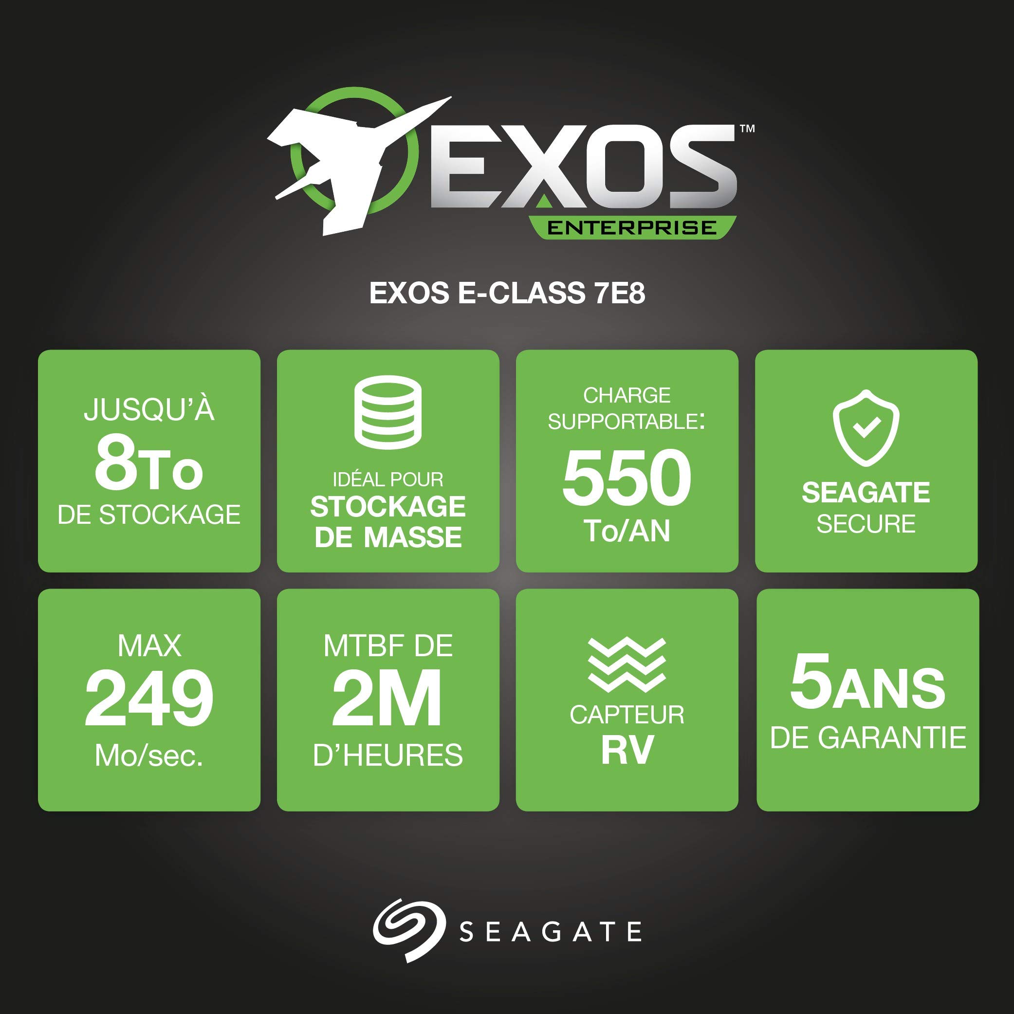Seagate Exos 7E8 ST8000NM0045-8TB 7200rpm 256MB 4KN 3.5zoll SATA600