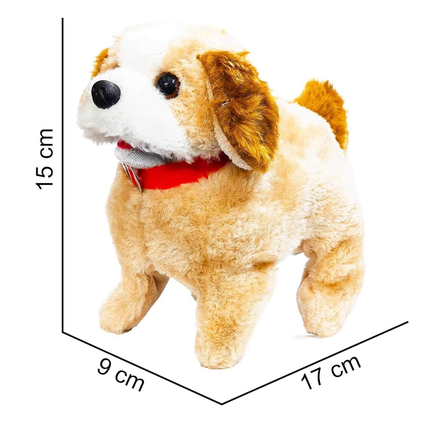 Aanahil Soft Interactive Battery Operated Puppy Toy Educational Toy for Babies & Kids Birthday Gift (Brown & White/Brown) 4