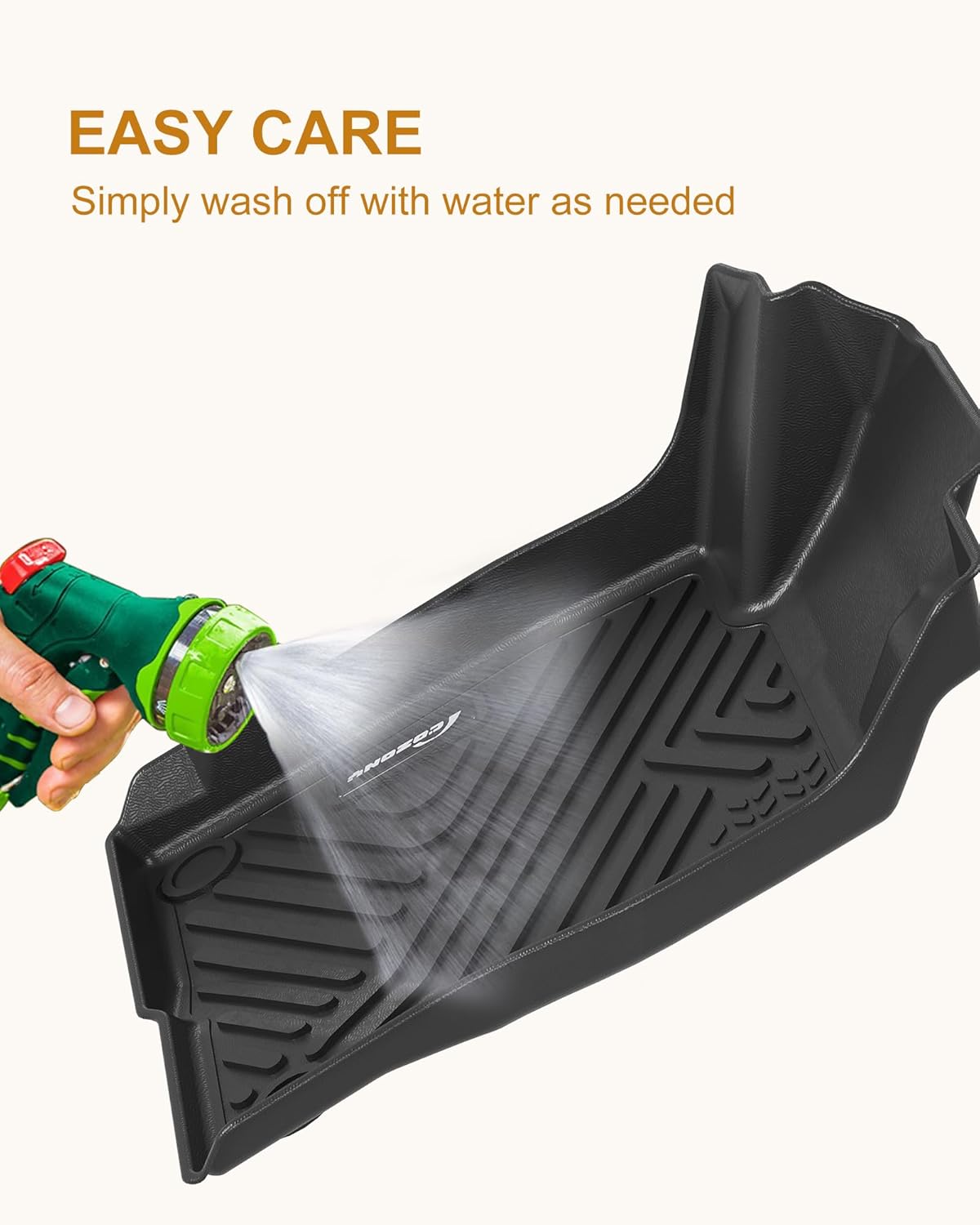 Floor Mats for 2023 2024 2025 HR-V (LX Sport EX-L), TPE All Weather Custom Fit Front 1st & 2nd Row HRV Floor Liner, Black - Image 6