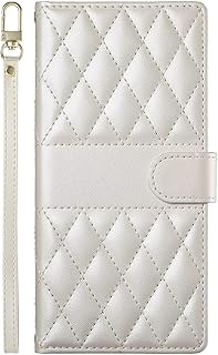 Ufgoszvp Funda para Xiaomi Redmi A3, a prueba de golpes, de piel, con absorción de golpes, con soporte magnético, tarjetero, funda protectora para Xiaomi Redmi A3, color blanco roto