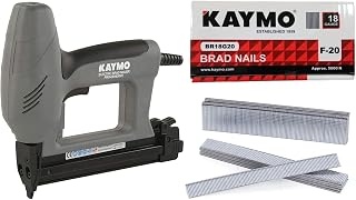 Kaymo PRO-EB1835V2 Electric Brad Nailer with F-20mm Brad Nails (5000 Nails) | 1500g Lightweight | 220–230V | 18 Gauge Series | Nail Depth Adjustment | Safety Lock | Closed Metal Magazine