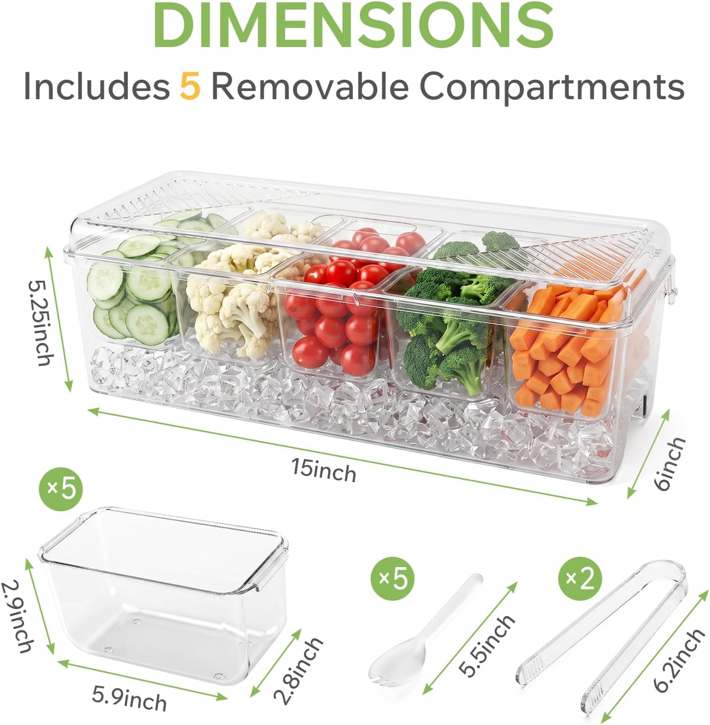 Condiment Caddy with Lid, Condiment Containers,Serving trays