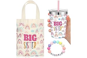 Big Sister Gift - Pink 12oz Stainless Steel Big Sister Cup Vacuum Insulated Tumbler