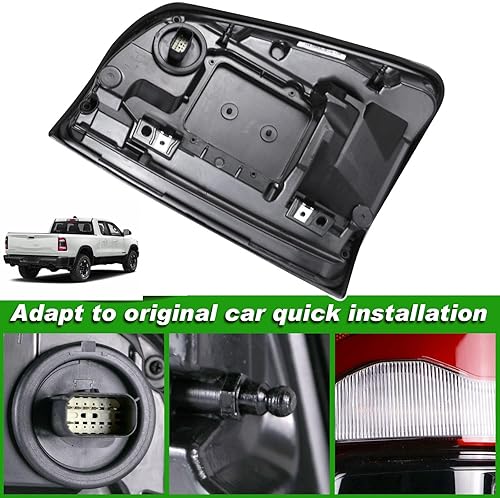 Miniatura 4 de Conjunto de luces traseras LED sin punto ciego, compatible con Ram 1500 2019 2020 2021 2022 Luces traseras del lado del pasajero, luces traseras de