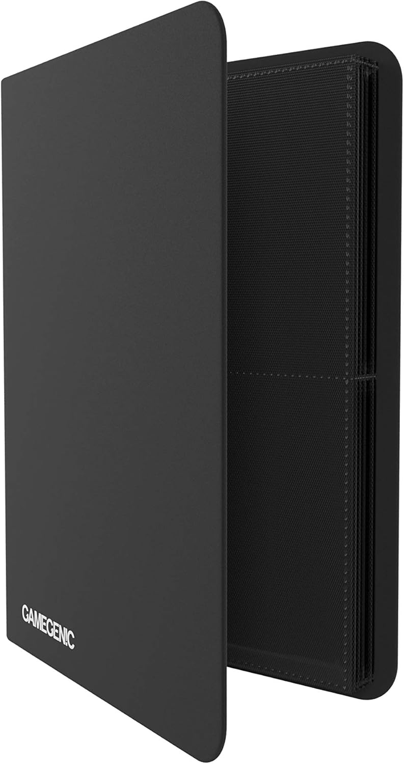 Casual Album 8-Pocket | Organize Standard and Japanese Size Collectible Cards | Premium Card Game Protector | Holds up to 160 Cards | Ideal for Playset Collections | Black Color | Made by Gamegenic