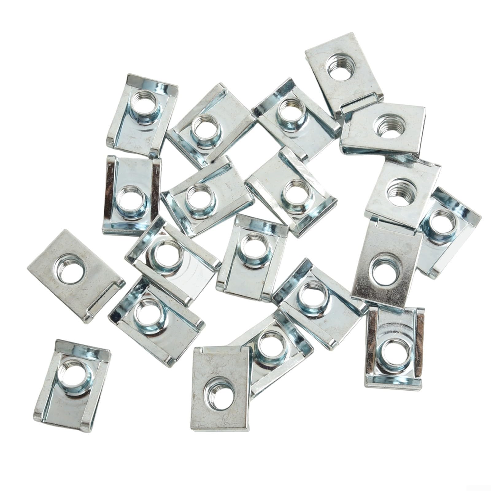 Dadi di fissaggio a U per camino, 20 clip a U in metallo da 4 mm, 5 mm, 6 mm, 8 mm, dadi opzionali per apparecchiature elettriche, veicoli, macchinari e elettrodomestici (M8)