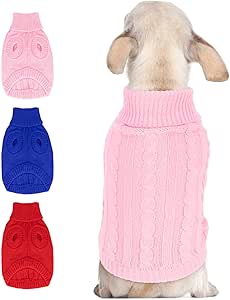 Dog Sweater Dog Winter Clothes For Small Dogs Boy Girl Pet Hoodies Puppy Cold Weather Coats Fall Doggie Sweatshirt For Chihuahua Yorkie Cat Sweater Costumes (Green, X-Small