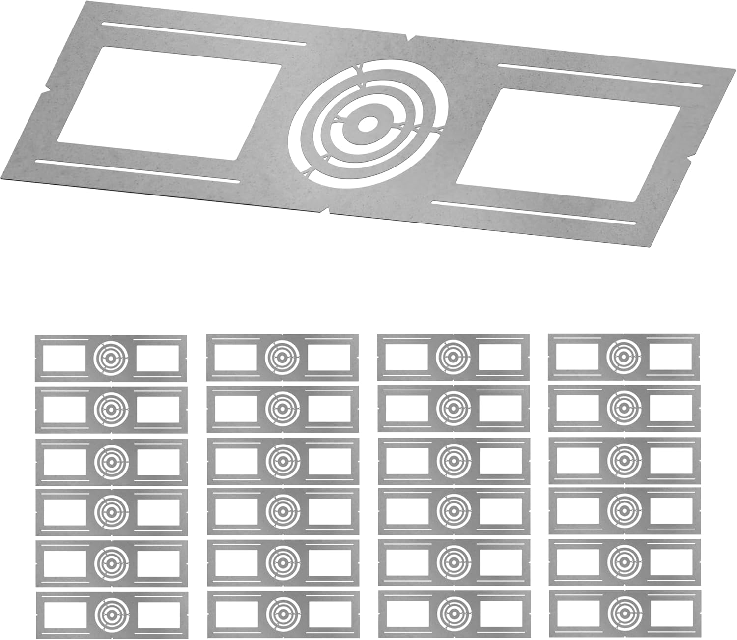 24 Pack New Construction Mounting Plate for 3/4/6 inch Recessed Lighting, Galvanized Steel Plate Compatible with Round Led Ceiling Light & Wafer Light, Mounting Bracket for Home Lighting Installation
