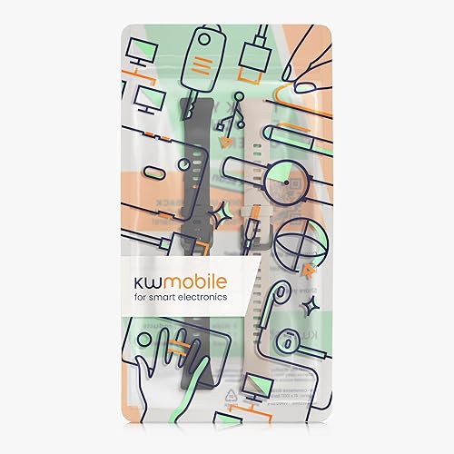 Miniatura 7 de kwmobile Straps Compatible with Huawei Band 6 Straps - 2x Replacement Silicone Watch Bands - BlackMoss Green