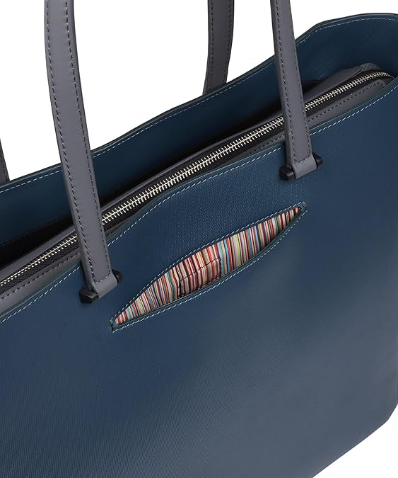 Amazon | [ポール・スミス] カラーブロック AW24 トートバッグ ブルー