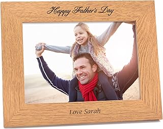Personalised Photo Frame Fathers Day Dad, Daddy, Grandad, Family Gift - 1st First Fathers Day Gifts Presents - Dad Daddy Grandad Step Dad Gramps - ANY RECIPIENT - 5" x 7" and 6" x 4" Photo Frames