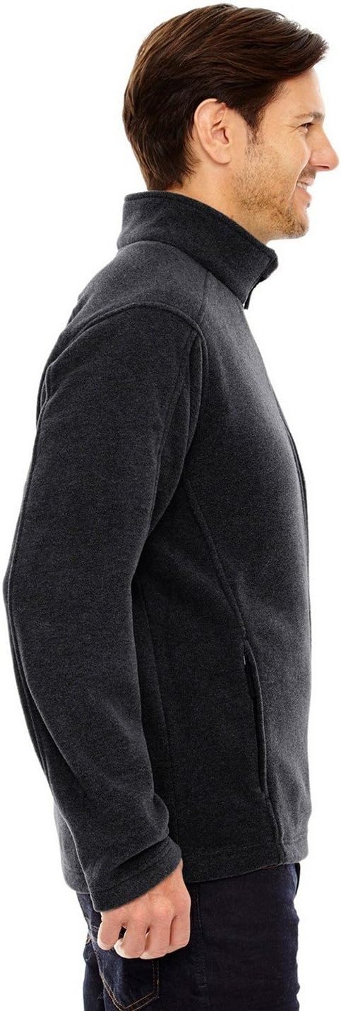 Core 365 Men's Tall Journey Fleece Jacket LT HEATHER CHARCOAL