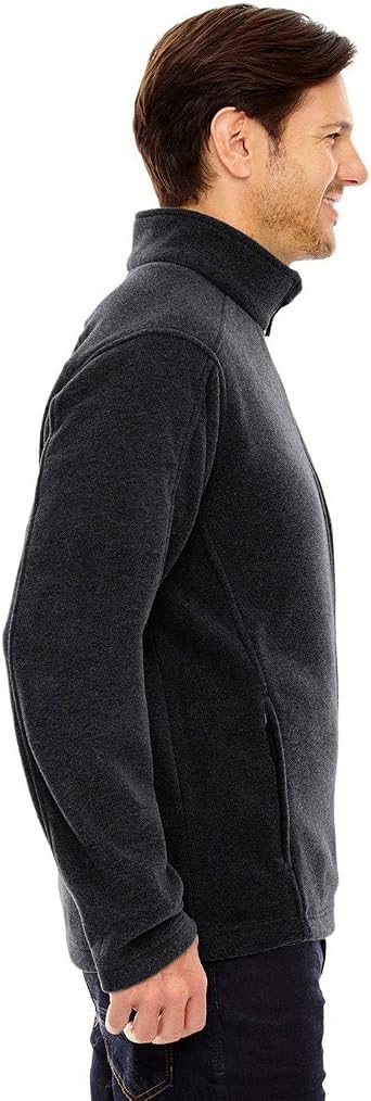 Core 365 Men's Tall Journey Fleece Jacket 2XT HEATHER CHARCOAL
