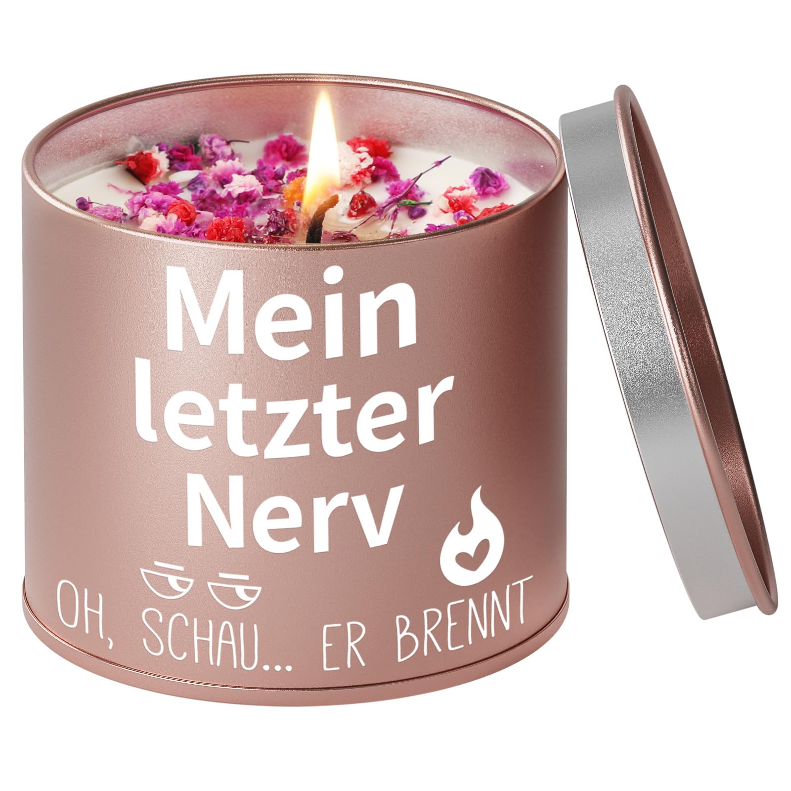 PRSTENLY Geschenke für Frauen, 9OZ Lavendel Kerzen Geschenk für Frau Freundin Mama Oma Schwester zum Geburtstag Weihnachten Oster, Geburtstagsgeschenk für Frauen, Mein Letzter Nerv [Energieklasse A]