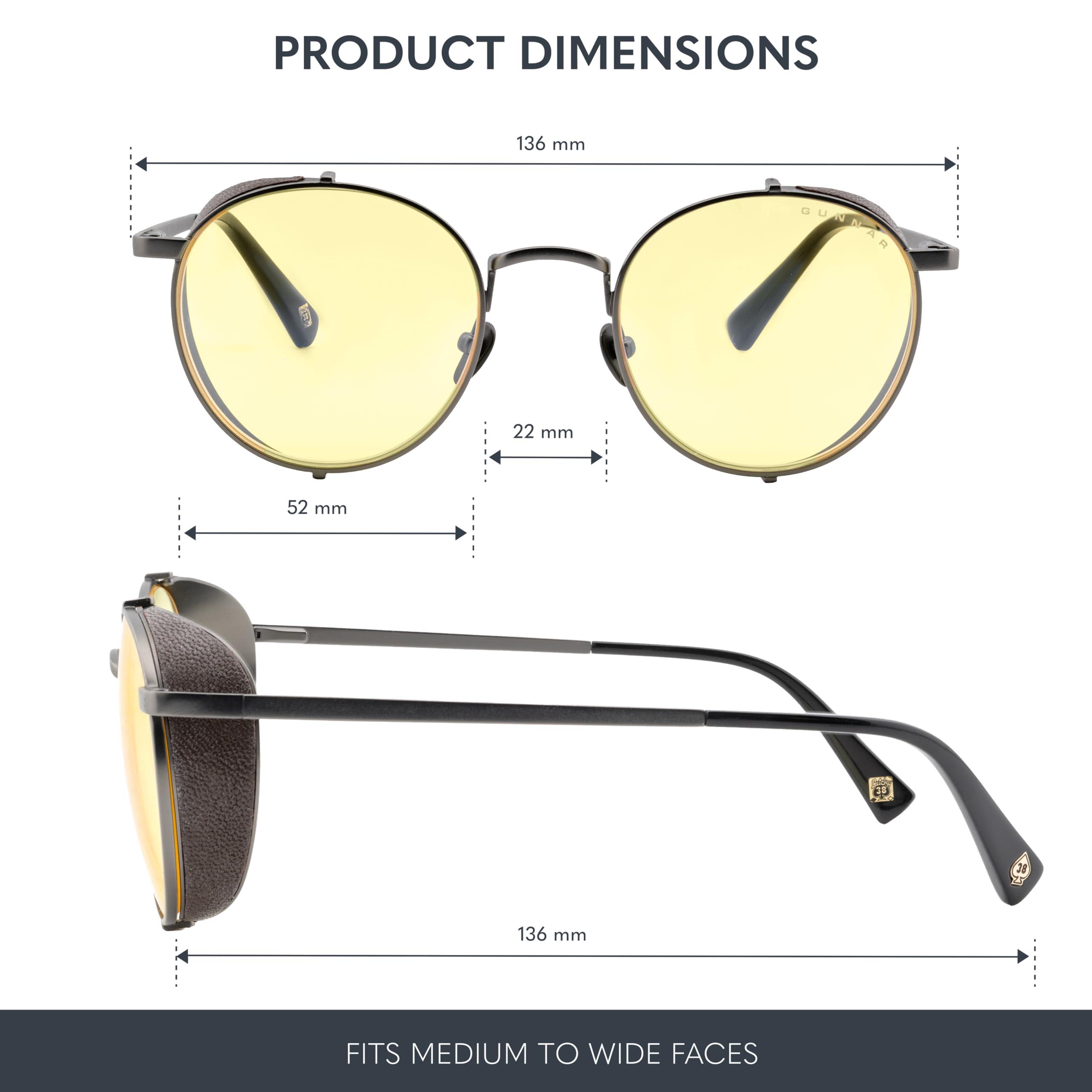GUNNAR x Fallout Okulary z filtrem światła niebieskiego - Lucky 38