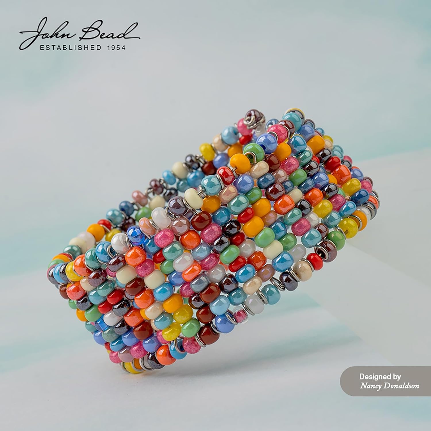 John Bead Czech Seed Beads 10/0 Silver Lined Gold, 100g - Image 4