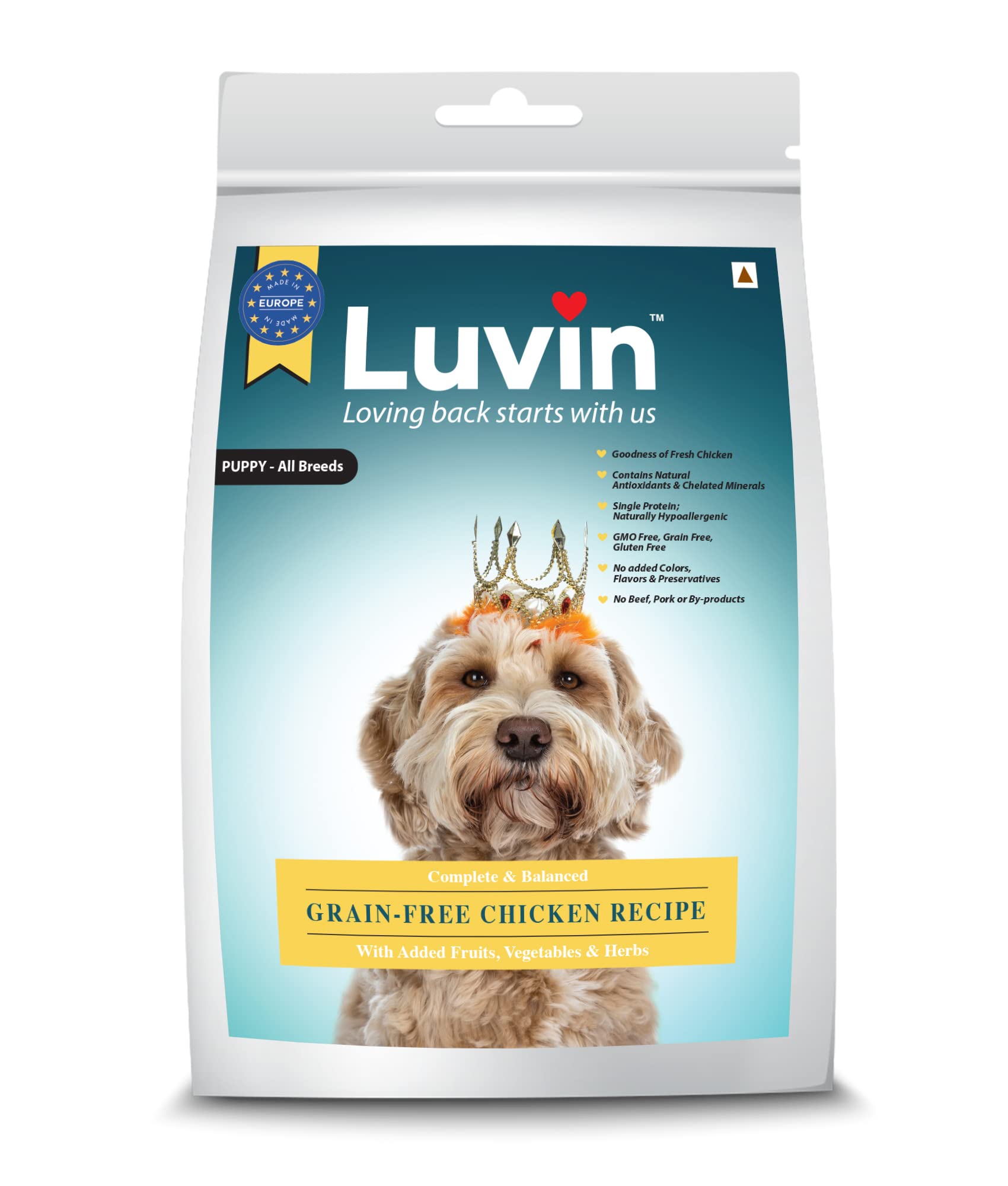 See full amazon price history chart for Luvin Premium Dry Puppy Dog Food 6Kg | Grain-Free Chicken Recipe | Hypoallergenic | GMO and Gluten Free | No Artificial Colors, Flavors or Preservatives Luvin Premium Dry Puppy Dog Food 6Kg | Grain-Free Chicken Recipe | Hypoallergenic | GMO and Gluten Free | No Artificial Colors, Flavors or Preservatives (B09V1H5FDX) Amazon Price History, Amazon Price Tracker
