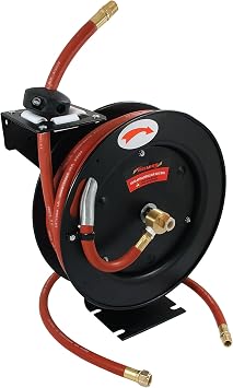 Neilsen CT1535 1/2in. x 50ft Hose Reel, Auto-Retractable Air Line, Working Pressure - 300psi