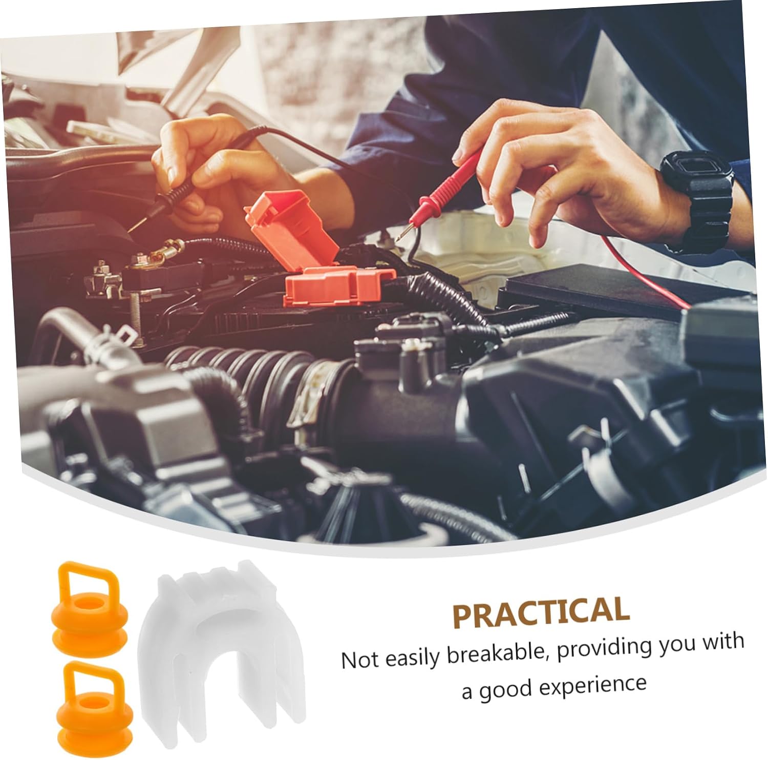Mikinona 1set Bushing Kit for Shift Cable Repair Shift Linkage Bushing Compatible Orange