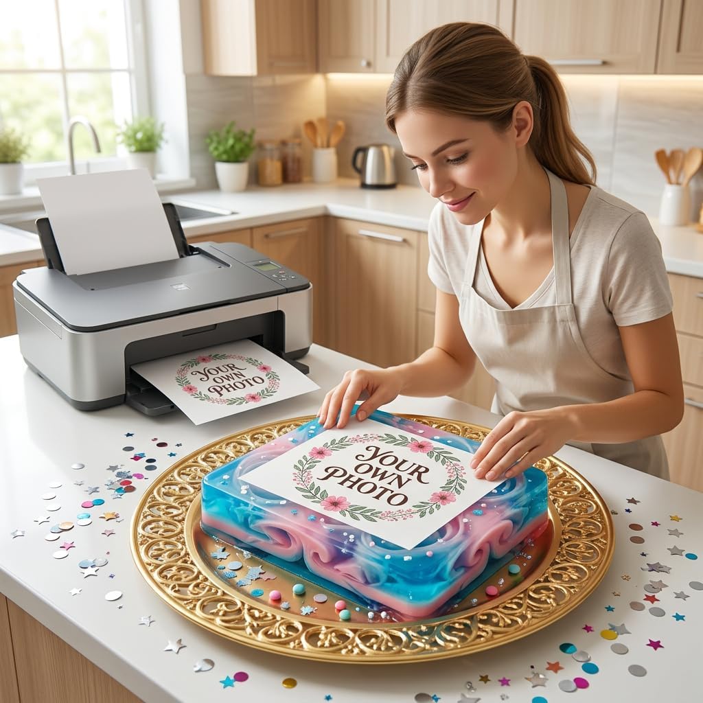Transferencias impresiones para Gelatinas, gelapaletas, edible image for jelly art topper printed on wafer or bond paper. Customized your own image. Edible gelatin topper. 8 x 11