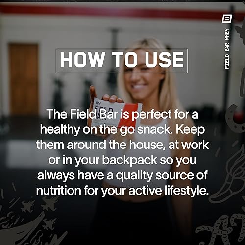 Miniatura 4 de Bare Performance Nutrition Field Bar barras nutricionales de proteína de suero de leche barras de proteína de 056oz barra nutricional sobre la