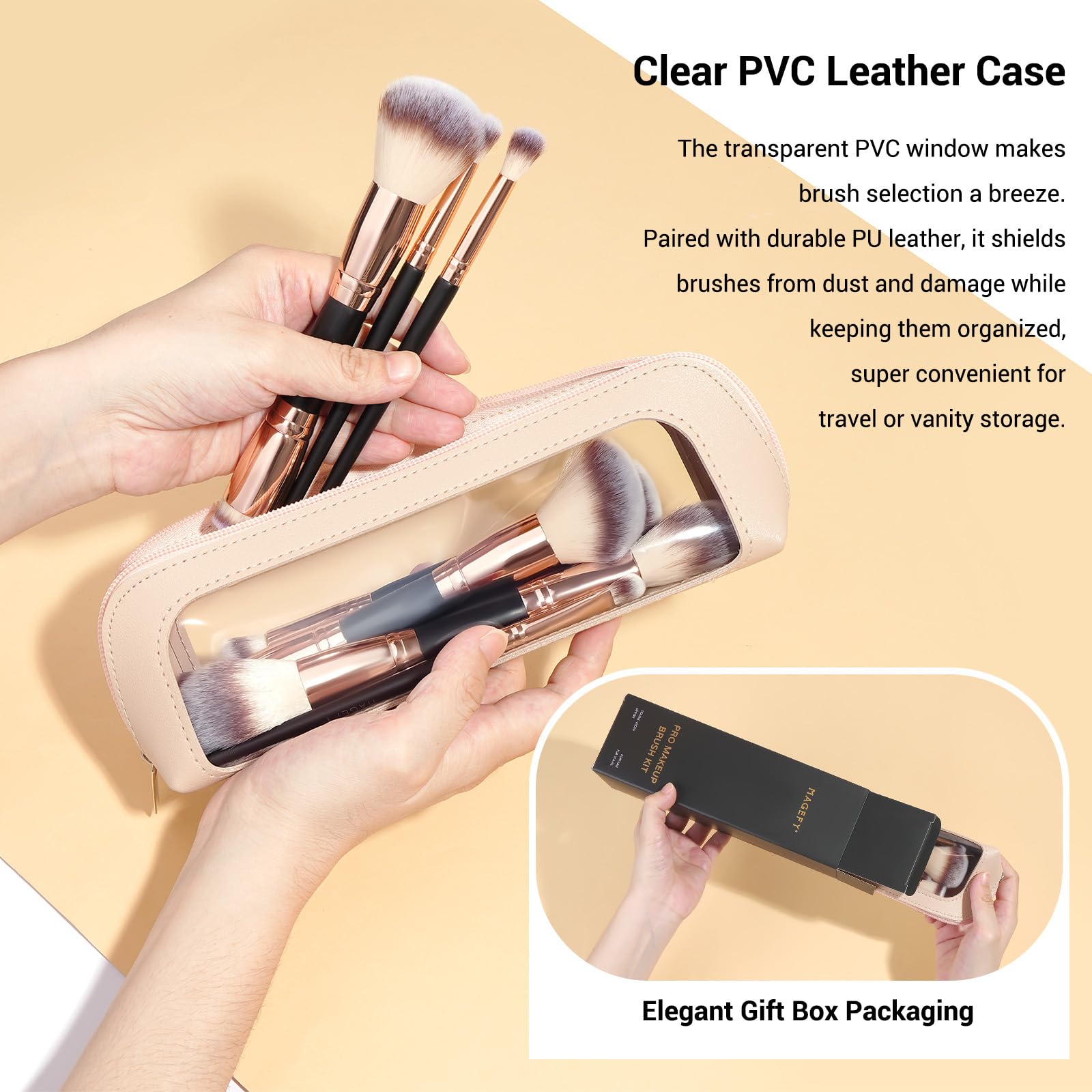 MAGEFY Makeup Brush Set 12Pcs Double Sided Make up Brushes Foundation Contour Blush Highlight Blending Eyeshadow Brushes - Image 4