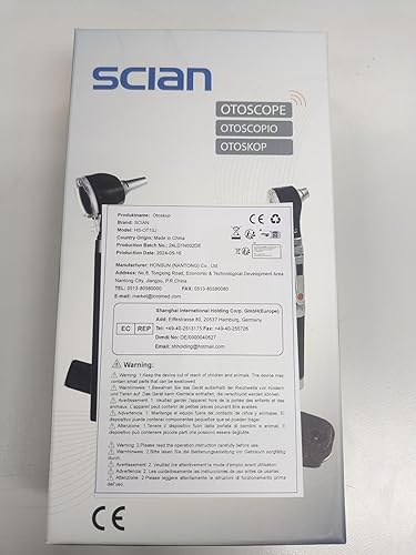 Miniatura 8 de Scian Otoscopio - Alcance de oído con luz, detector de infecciones de oído, kit de comprobador de orejas de bolsillo con lente de aumento 3X y 8