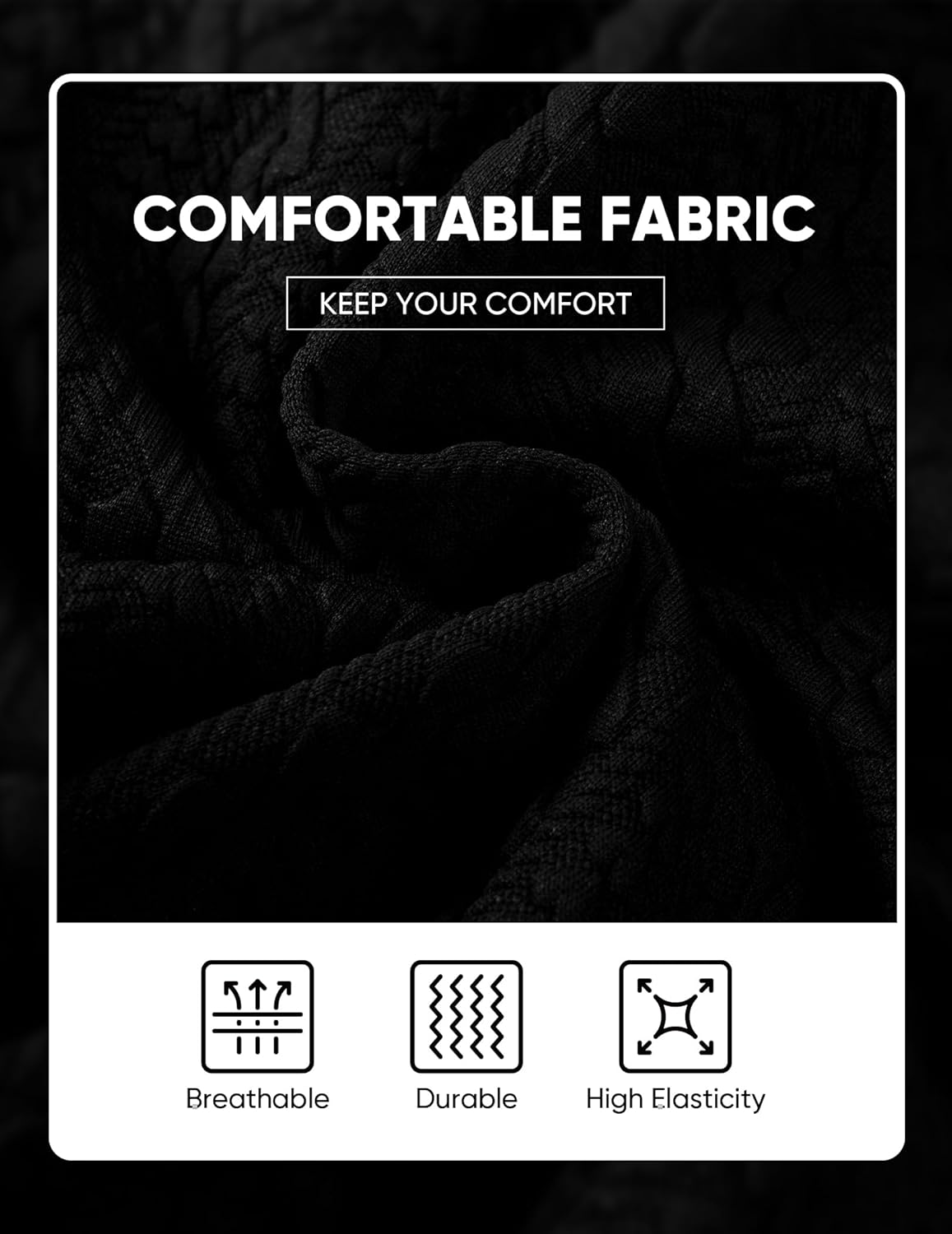 JMIERR Men's Casual Shorts 7.5 Inch Cable Knit Drawstring Elastic Waist Summer Beach Sweat Shorts for Lounge & Vacation - Image 5