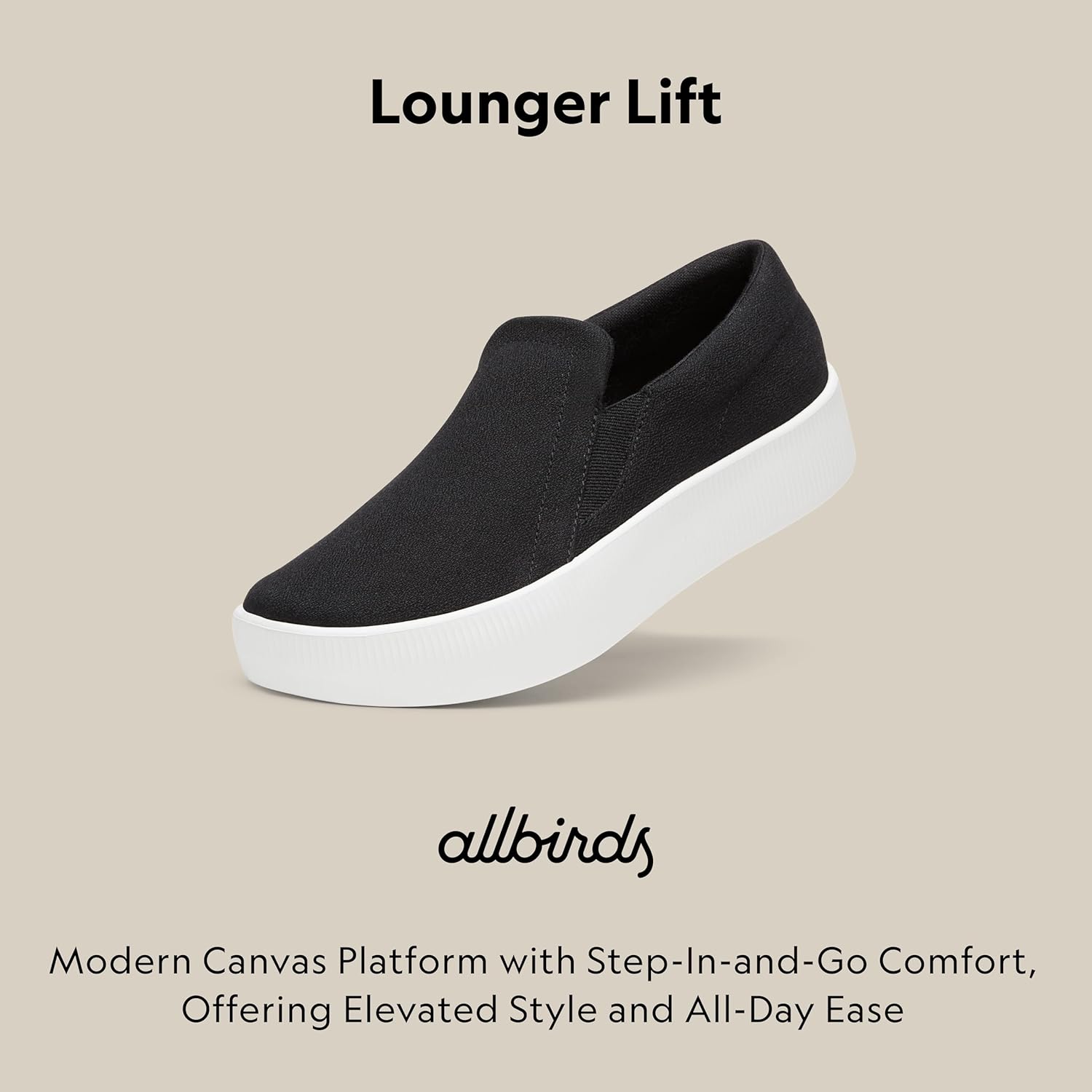 Allbirds Women’s Lounger Lift, Slip-On Platform Sneaker, Everyday Casual Shoes