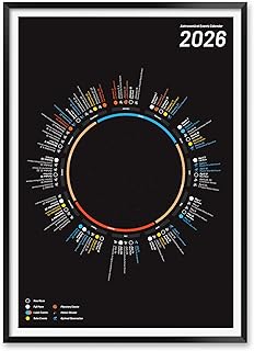 2026 Astronomy Calendar of Celestial Events, Stargazing and Sky Watching Almanac (Black)