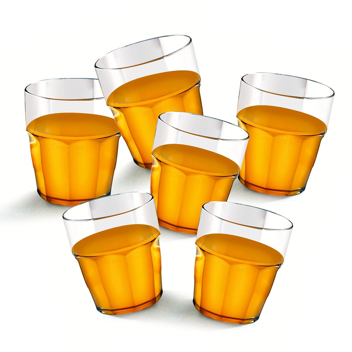 Ganesh Capture Juice Drinking Glasses for Water, Juice, Colddrink, Mojito,