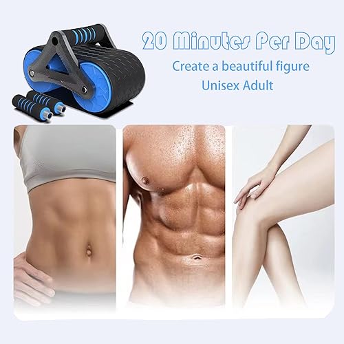 Miniatura 3 de Rueda de rodillo AB para ejercicio abdominal, equipo de entrenamiento para entrenamientos en casa, rodillo AB para entrenamiento abdominal, rueda